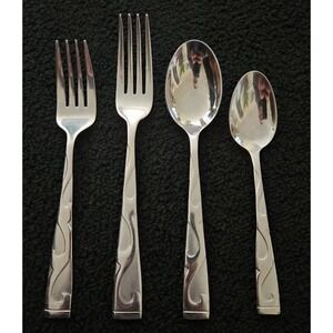 4 pc Oneida Stainless Flatware TUSCANY Dinner Fork Salad fork Soup & Teaspoon